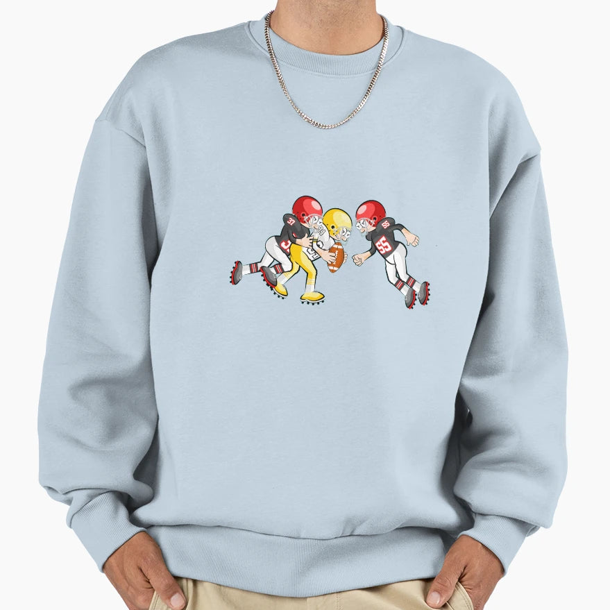 American Football Cartoon 19 41 Sweatshirt - Custom Art Print for Adults - T-Shirt, Sweatshirt, Hoodie
