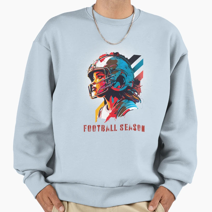 Football Season Sweatshirt - Unique Graphic for Adults - T-Shirt, Sweatshirt, Hoodie