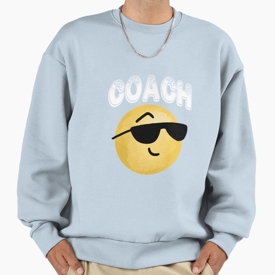 Coach Emoji Sweatshirt - Aesthetic Graphic for Adults - T-Shirt, Sweatshirt, Hoodie