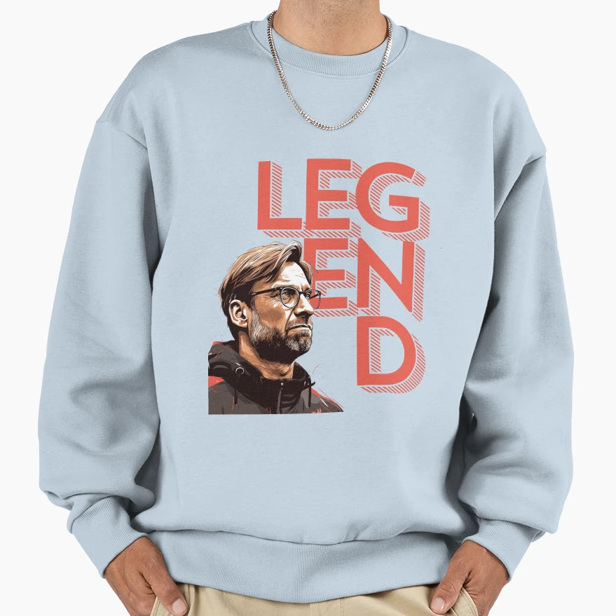 J Rgen Klopp Legend Slogan Sweatshirt - Aesthetic Graphic Unisex - T-Shirt, Sweatshirt, Hoodie