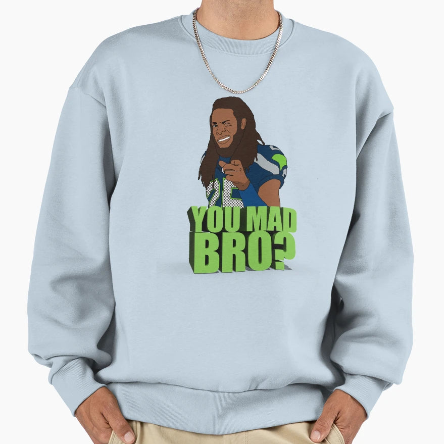 You Mad Bro Sweatshirt - Graphic Print Men Women - T-Shirt, Sweatshirt, Hoodie