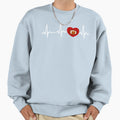 My Heart Beats Football Sweatshirt - Unique Graphic for Adults - T-Shirt, Sweatshirt, Hoodie