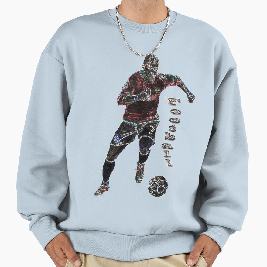 Soccer Football Player Sweatshirt - Novelty Apparel Men Women - T-Shirt, Sweatshirt, Hoodie