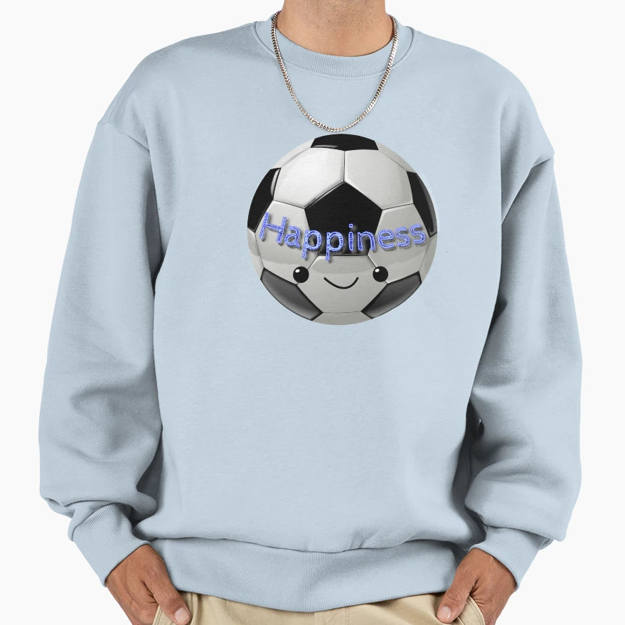 Happiness Football Soccer Sweatshirt - Fun Novelty Design for Adults - T-Shirt, Sweatshirt, Hoodie