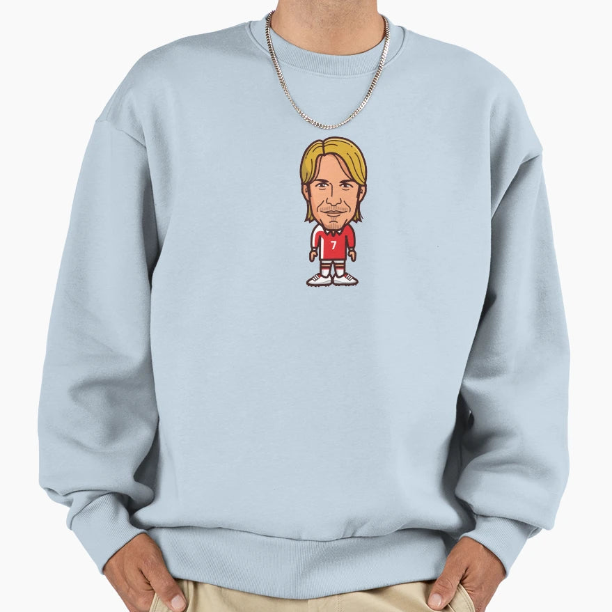 David Beckham 7 Sweatshirt - Minimalist Print for Adults - T-Shirt, Sweatshirt, Hoodie