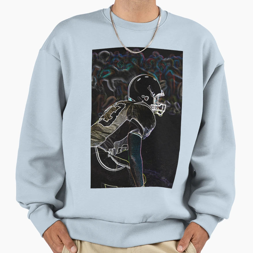 American Footballer Sweatshirt - Trendy Graphic Men Women - T-Shirt, Sweatshirt, Hoodie