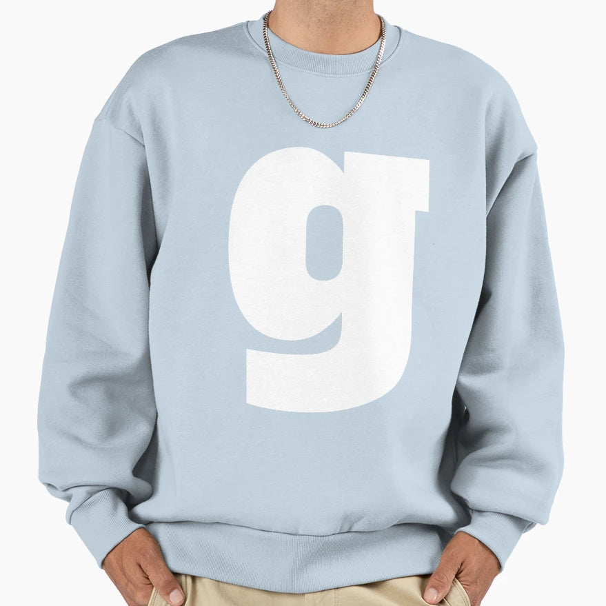 Alphabet G Lowercase Letter G Sweatshirt - Novelty Apparel Men Women - T-Shirt, Sweatshirt, Hoodie