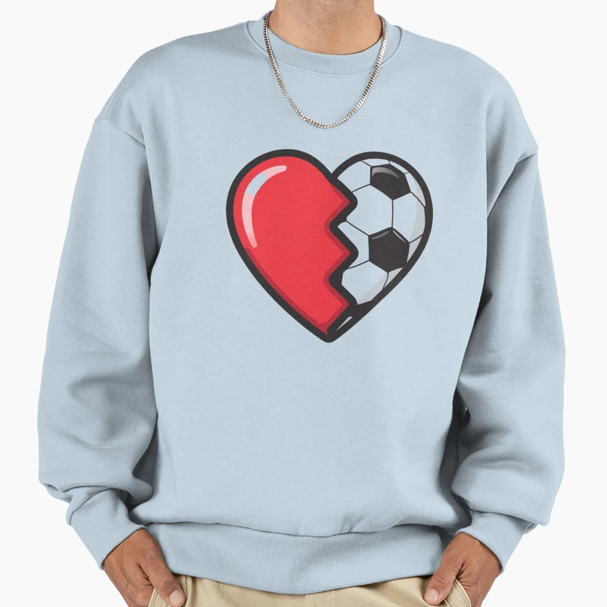 Love Football Soccer Sweatshirt - Aesthetic Graphic Unisex - T-Shirt, Sweatshirt, Hoodie
