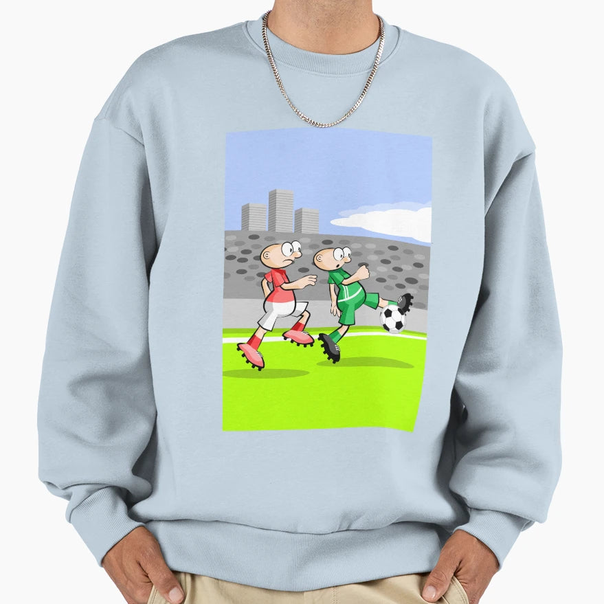 Soccer Front Leading Ball Directly To Bow Sweatshirt - Graphic Print Unisex - T-Shirt, Sweatshirt, Hoodie