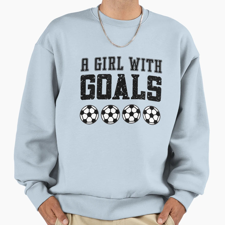 Just Who Loves Soccer Goals Soccer Sweatshirt - Fun Novelty Design Unisex - T-Shirt, Sweatshirt, Hoodie