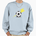 Soccer Football Lightning Bolt Sweatshirt - Trendy Graphic Unisex - T-Shirt, Sweatshirt, Hoodie