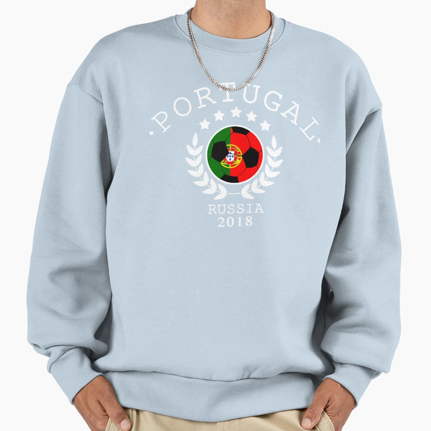Portugal Portuguese Soccer Team Russia Sweatshirt - Trendy Graphic Unisex - T-Shirt, Sweatshirt, Hoodie