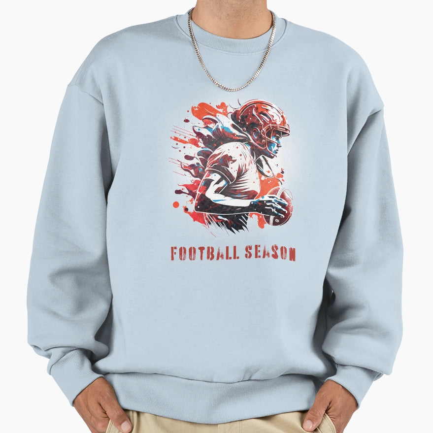 Football Season Sweatshirt - Custom Art Print for Adults - T-Shirt, Sweatshirt, Hoodie
