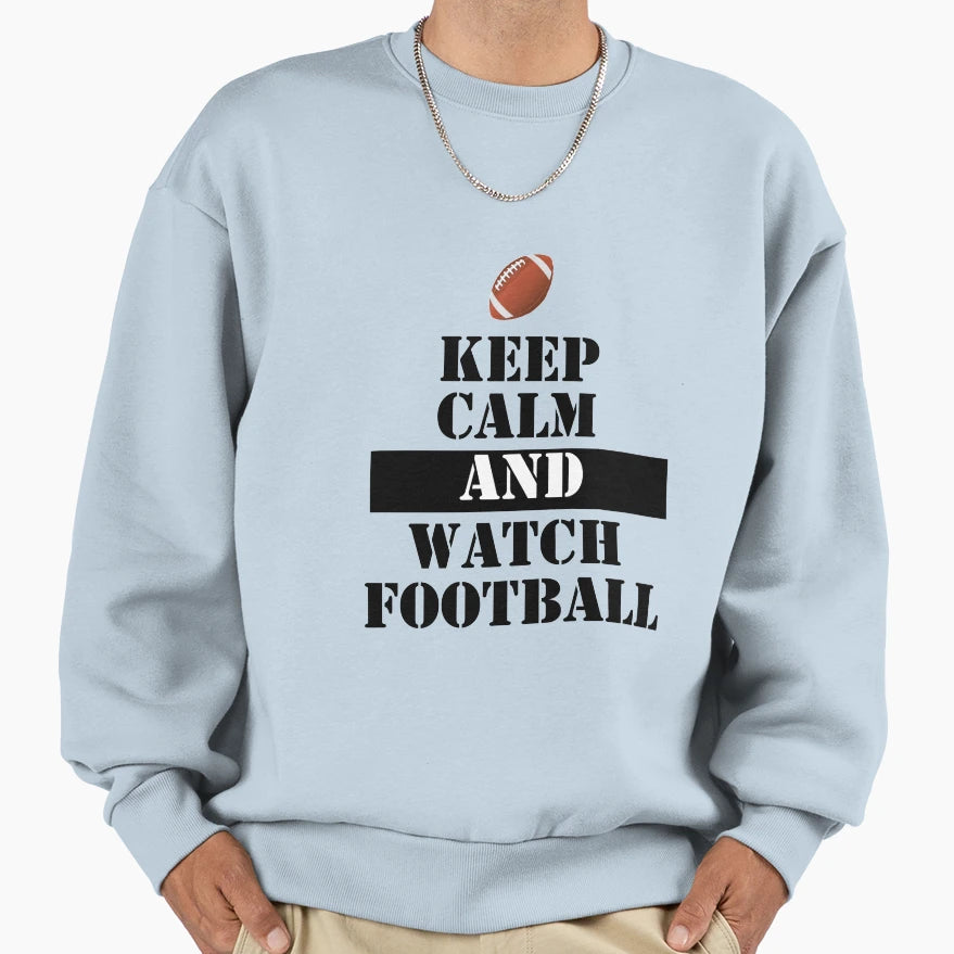 Match Football Superbowl Sunday Beer Sweatshirt - Custom Art Print Unisex - T-Shirt, Sweatshirt, Hoodie