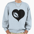 American Football Heart Sweatshirt - Fun Novelty Design Unisex - T-Shirt, Sweatshirt, Hoodie