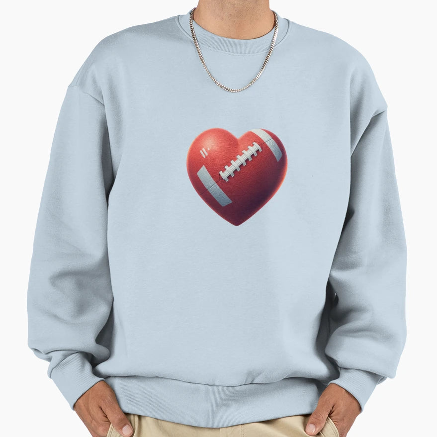 Football Love Sweatshirt - Trendy Graphic Unisex - T-Shirt, Sweatshirt, Hoodie