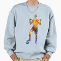 Soccer Football Player Young Sweatshirt - Aesthetic Graphic for Adults - T-Shirt, Sweatshirt, Hoodie