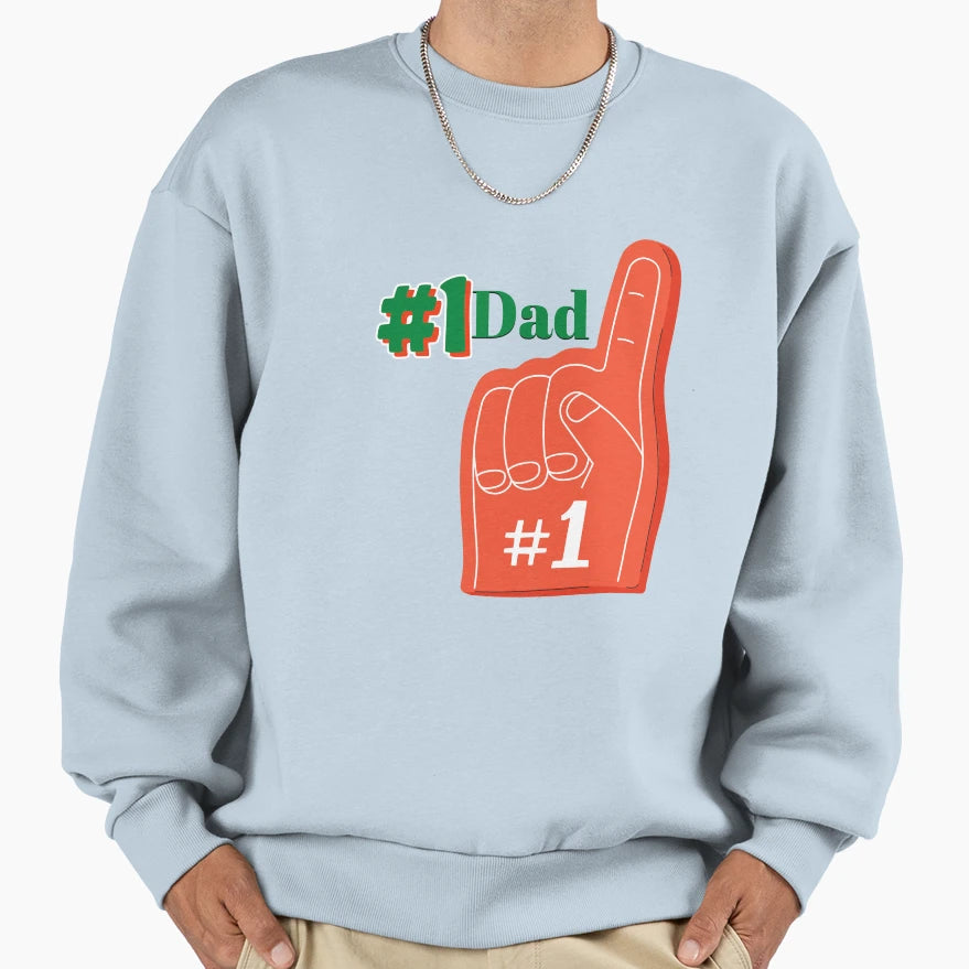 1Dad Sweatshirt - Custom Art Print for Adults - T-Shirt, Sweatshirt, Hoodie
