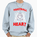 Football Has My Heart Halloween Sweatshirt - Graphic Print for Adults - T-Shirt, Sweatshirt, Hoodie