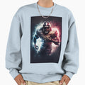 American Football Player Sweatshirt - Trendy Graphic Men Women - T-Shirt, Sweatshirt, Hoodie