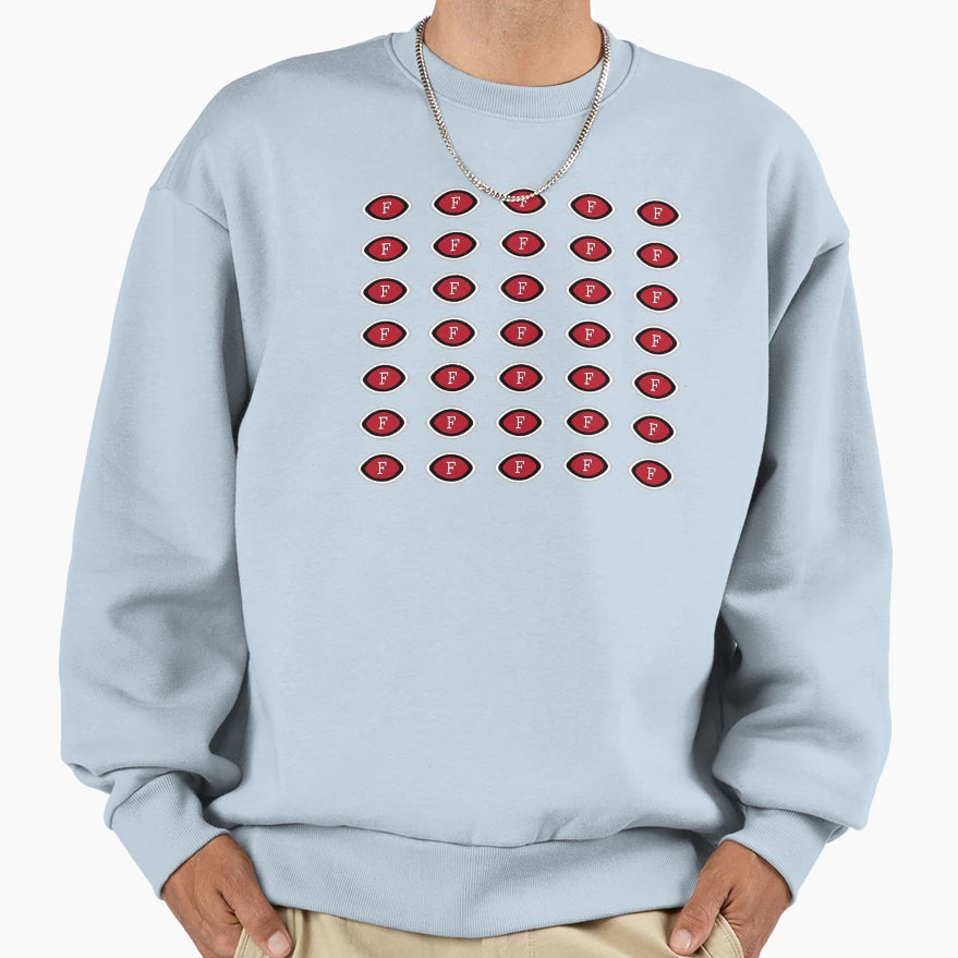 Falcon Grid Sweatshirt - Unique Graphic Men Women - T-Shirt, Sweatshirt, Hoodie