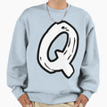 Q Brush Capital Letter Initial Modern T-Shirt - Streetwear Style Men Women - T-Shirt, Sweatshirt, Hoodie