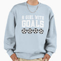 Just Who Loves Soccer Goals Soccer Sweatshirt - Aesthetic Graphic Unisex - T-Shirt, Sweatshirt, Hoodie