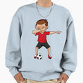 Dabbing Soccer Sweatshirt - Aesthetic Graphic for Adults - T-Shirt, Sweatshirt, Hoodie