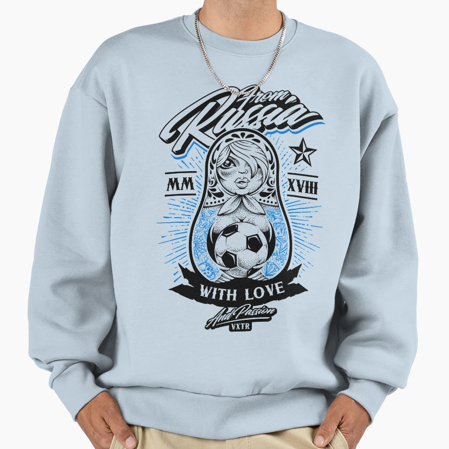 World Soccer Russia Sweatshirt - Fun Novelty Design Men Women - T-Shirt, Sweatshirt, Hoodie