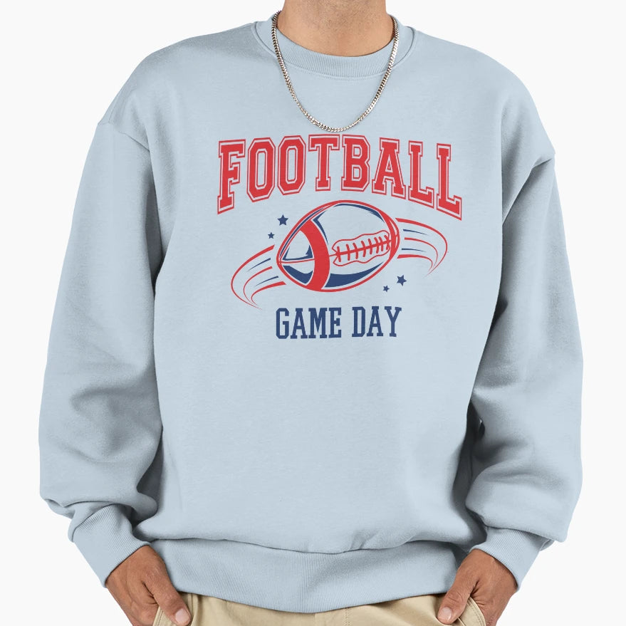 College Football Mom Dad Game Day Sweatshirt - Graphic Print Men Women - T-Shirt, Sweatshirt, Hoodie