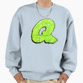 Q Graffiti Letter Sweatshirt - Minimalist Print Unisex - T-Shirt, Sweatshirt, Hoodie