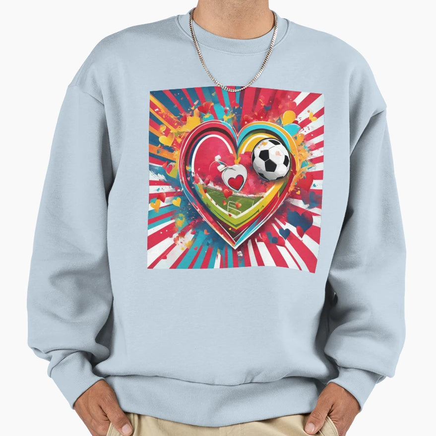 Soccer Love Sweatshirt - Custom Art Print Men Women - T-Shirt, Sweatshirt, Hoodie
