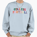 College Football Letters Sweatshirt - Aesthetic Graphic Unisex - T-Shirt, Sweatshirt, Hoodie