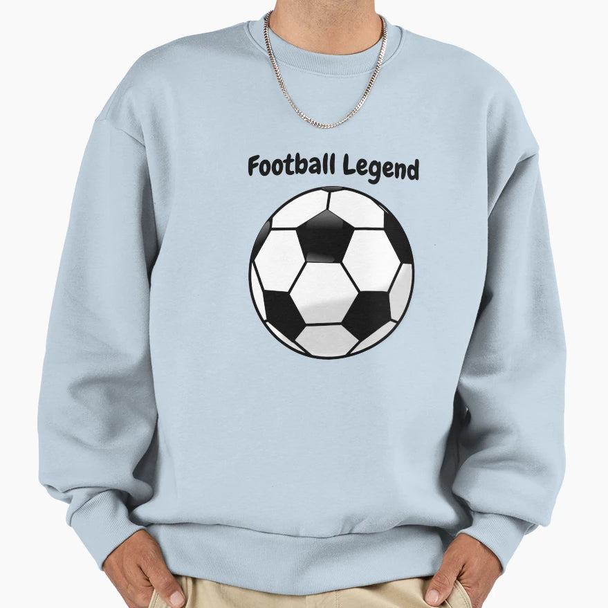 Football Legend Football Star Sweatshirt - Minimalist Print for Adults - T-Shirt, Sweatshirt, Hoodie