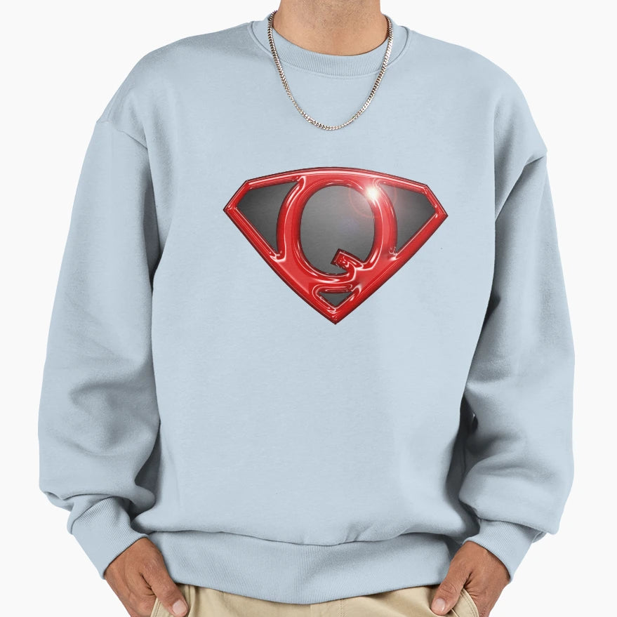 Super Q Sweatshirt - Casual Everyday Wear Men Women - T-Shirt, Sweatshirt, Hoodie