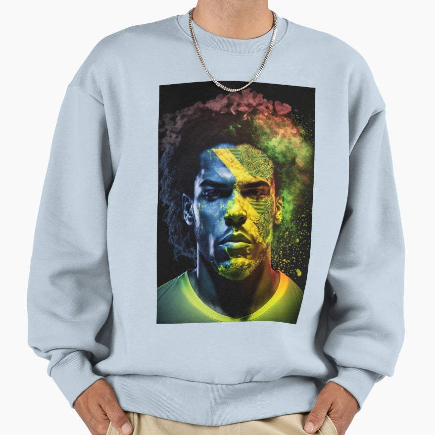 Brazil Player 2 Sweatshirt - Minimalist Print for Adults - T-Shirt, Sweatshirt, Hoodie