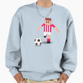 Tiny Striker World Football Red Sweatshirt - Novelty Apparel for Adults - T-Shirt, Sweatshirt, Hoodie
