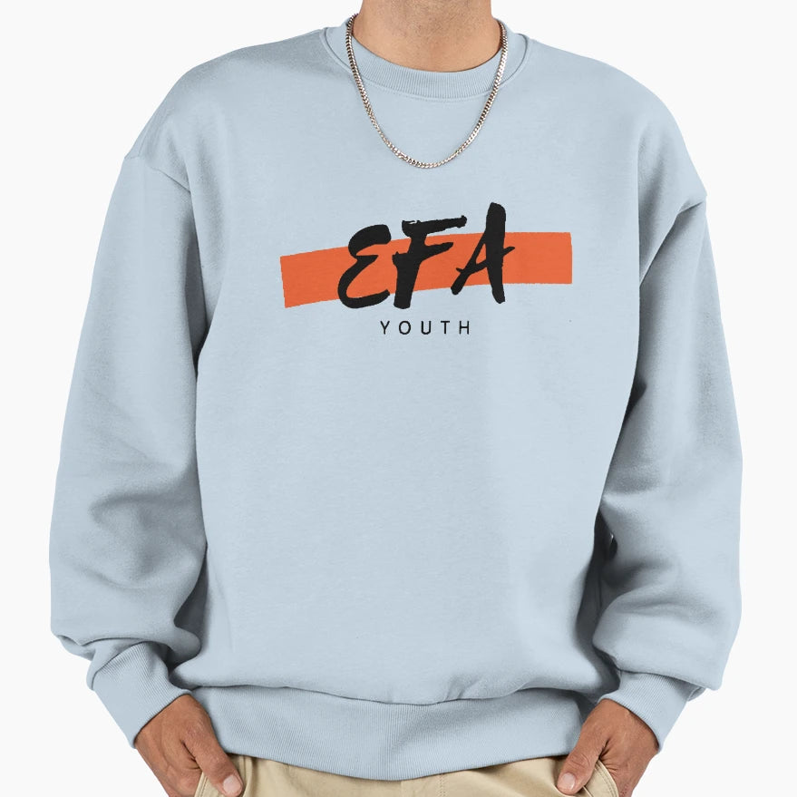 Efa Orange Sweatshirt - Minimalist Print Men Women - T-Shirt, Sweatshirt, Hoodie