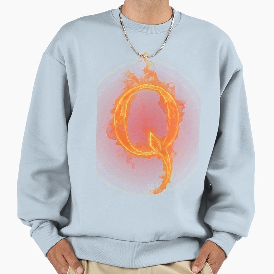 Lettter Q Sweatshirt - Novelty Apparel Men Women - T-Shirt, Sweatshirt, Hoodie