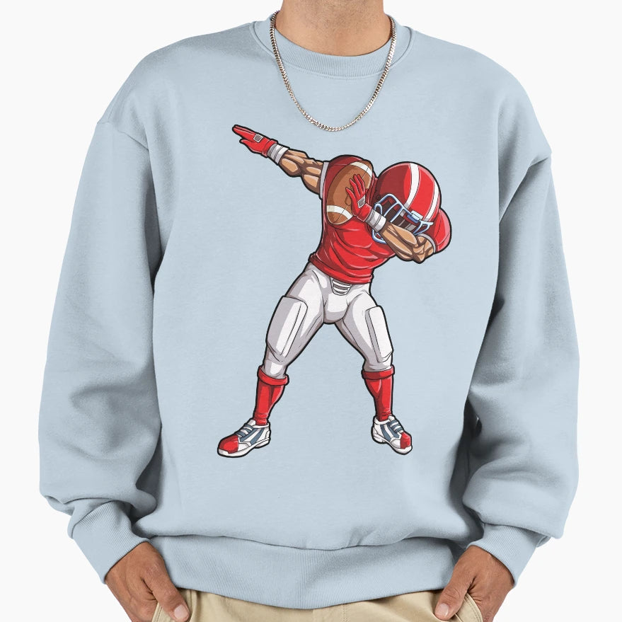 Dabbing Football Usa Flag Dab Dance T-Shirt - Fun Novelty Design Unisex - T-Shirt, Sweatshirt, Hoodie