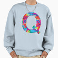 Fun Letter Q Sweatshirt - Fun Novelty Design for Adults - T-Shirt, Sweatshirt, Hoodie