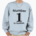 Number 1 Football Sweatshirt - Minimalist Print Men Women - T-Shirt, Sweatshirt, Hoodie