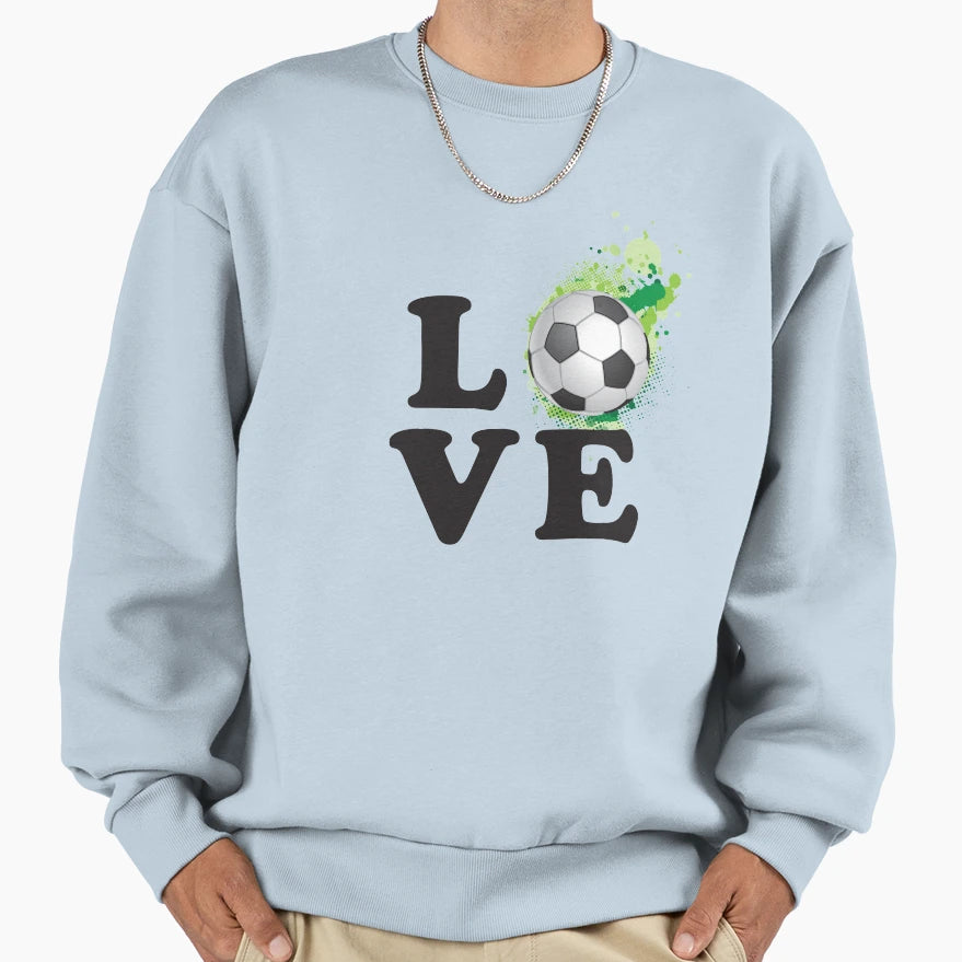 Love Football Sweatshirt - Graphic Print Men Women - T-Shirt, Sweatshirt, Hoodie