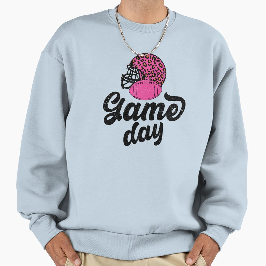 Game Day Womens Football Sweatshirt - Minimalist Print Men Women - T-Shirt, Sweatshirt, Hoodie