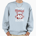 40Th Wedding Anniversary Happily Sweatshirt - Minimalist Print for Adults - T-Shirt, Sweatshirt, Hoodie