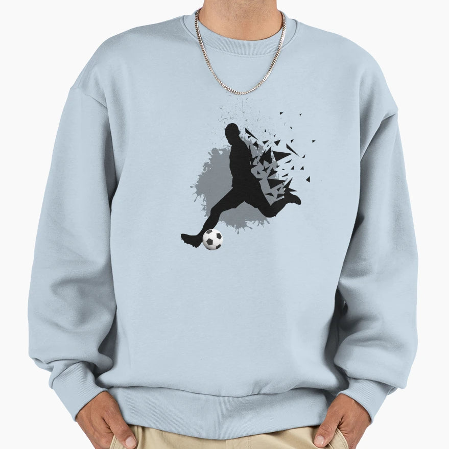 Soccer Player Sweatshirt - Graphic Print Unisex - T-Shirt, Sweatshirt, Hoodie