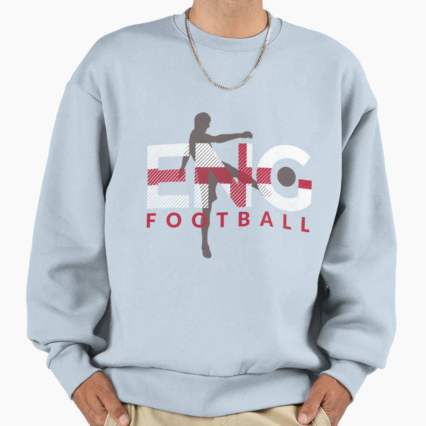 2018 Soccer Cup England Flag Uk Sweatshirt - Graphic Print for Adults - T-Shirt, Sweatshirt, Hoodie
