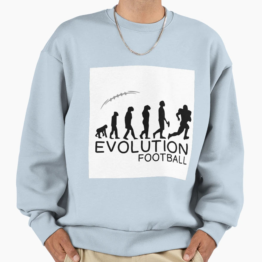 Evolution Football Sweatshirt - Fun Novelty Design Unisex - T-Shirt, Sweatshirt, Hoodie
