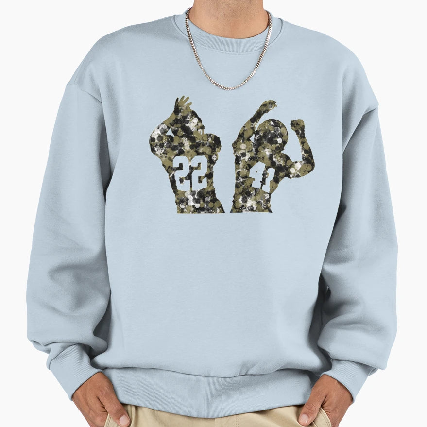 Splatter Saints Duo Sweatshirt - Custom Art Print Men Women - T-Shirt, Sweatshirt, Hoodie