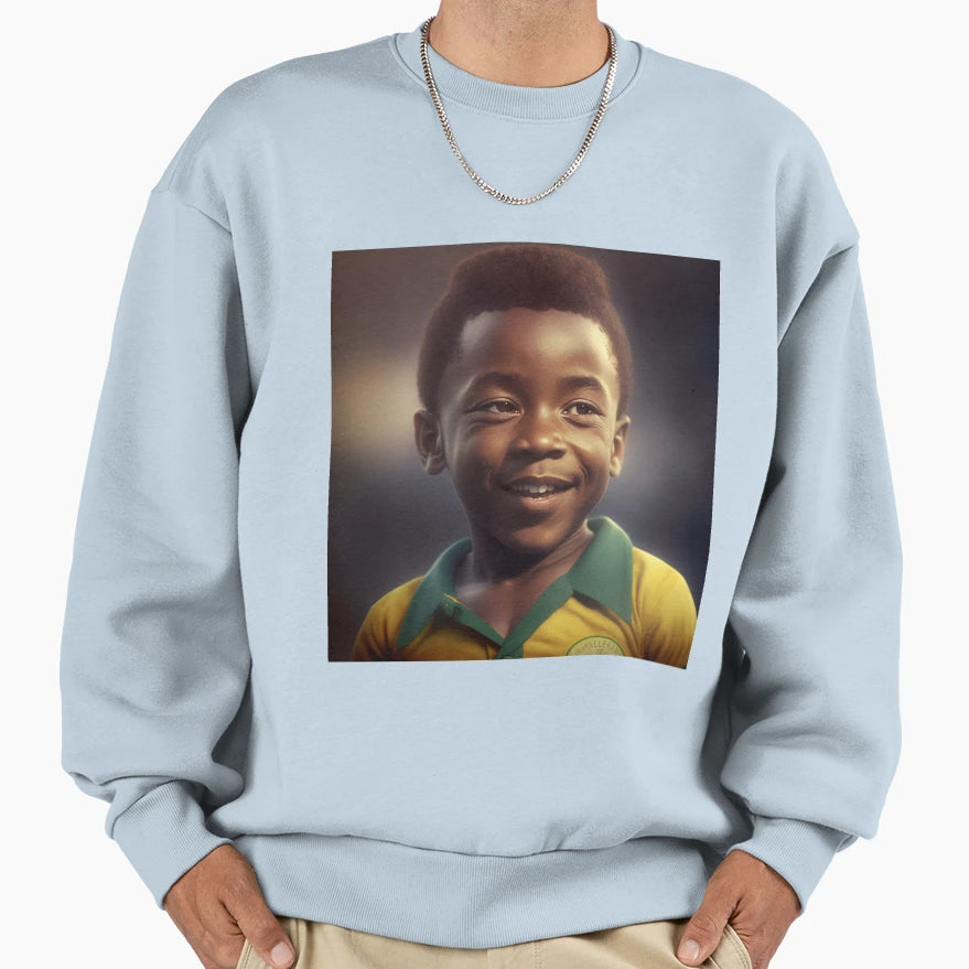 Child Pele Sweatshirt - Aesthetic Graphic Unisex - T-Shirt, Sweatshirt, Hoodie